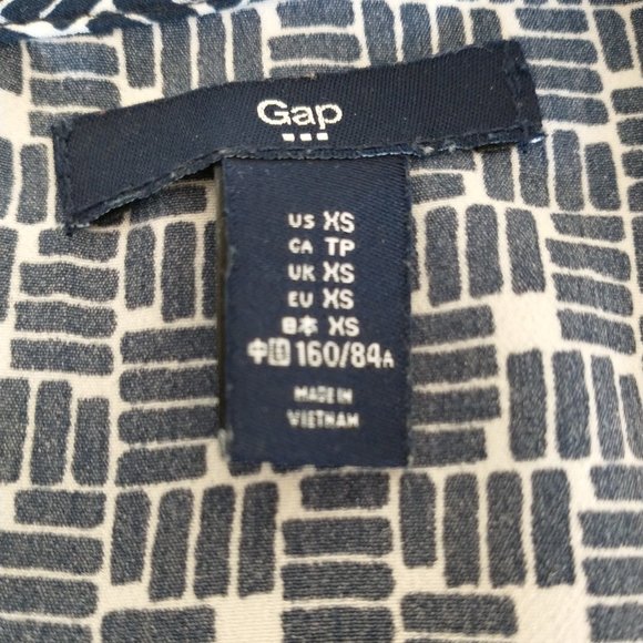 Gap sleeveless flowy patterned women's shirt size XS - Picture 7 of 8